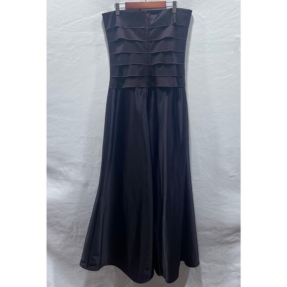 Tadashi Shoji Layered Strapless Mermaid Formal Maxi Gown Women's Dress Size 10P - Picture 2 of 10